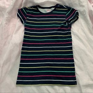old navy girls colorful striped tee